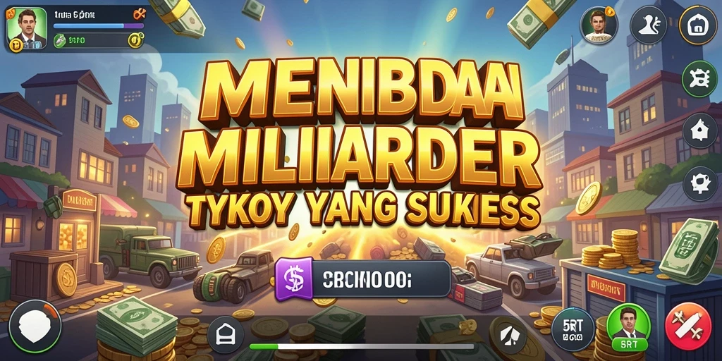 Tangkapan layar utama 5RT menunjukkan gameplay Tycoon yang seru.