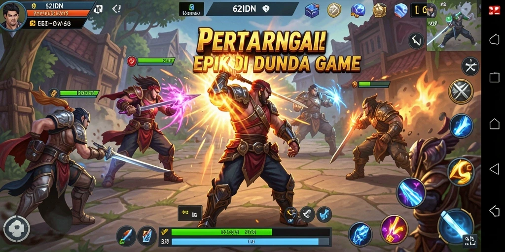 Gameplay menegangkan dengan pertarungan karakter ikonik.