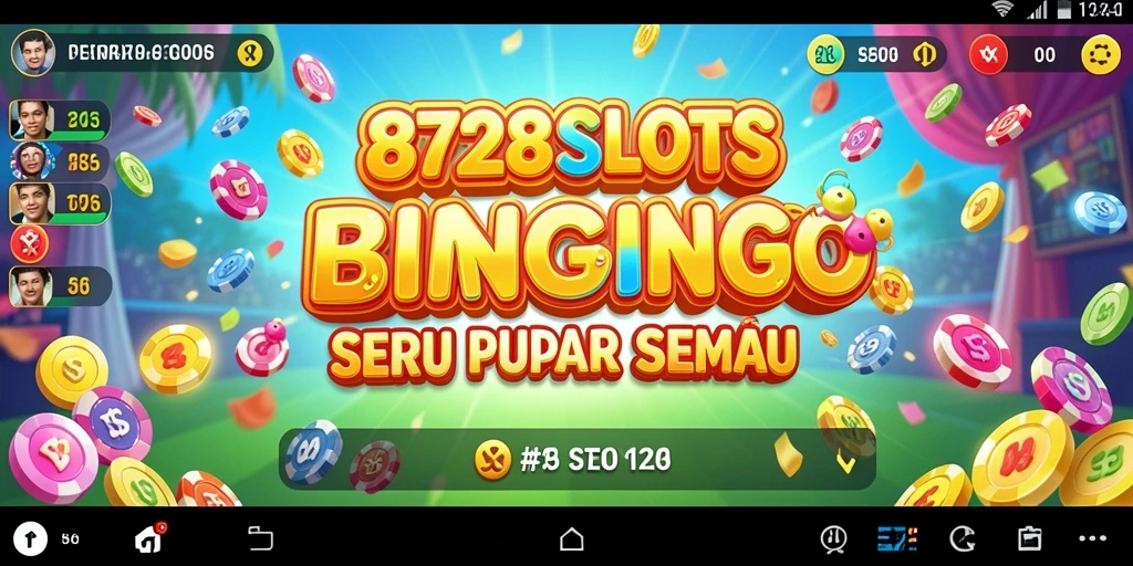 Tampilan gameplay menarik di 8728SLOTS dengan tema Bingo.