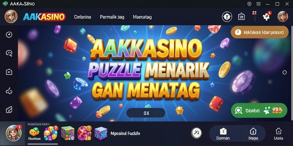 Screenshot gameplay AAKASINO menampilkan teka-teki menarik yang menantang.