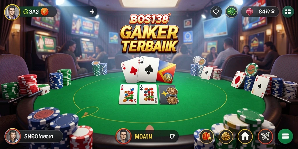 Screenshot gameplay Poker dari BOS138 yang memperlihatkan aksi seru.