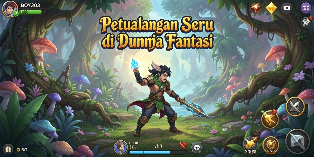 Tampilan gameplay seru dalam dunia petualangan BOY303.