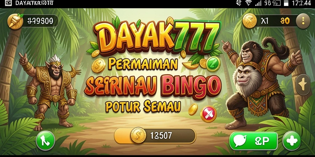 Tampilan menarik dari permainan Bingo DAYAK777.