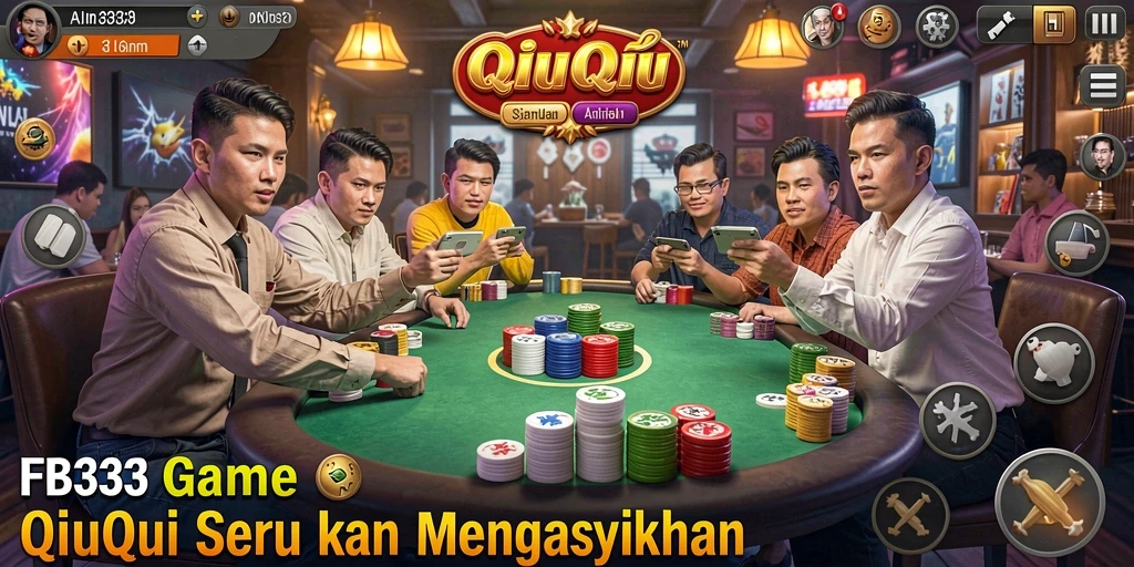 Tangkapan layar gameplay QiuQiu yang seru dan kompetitif.