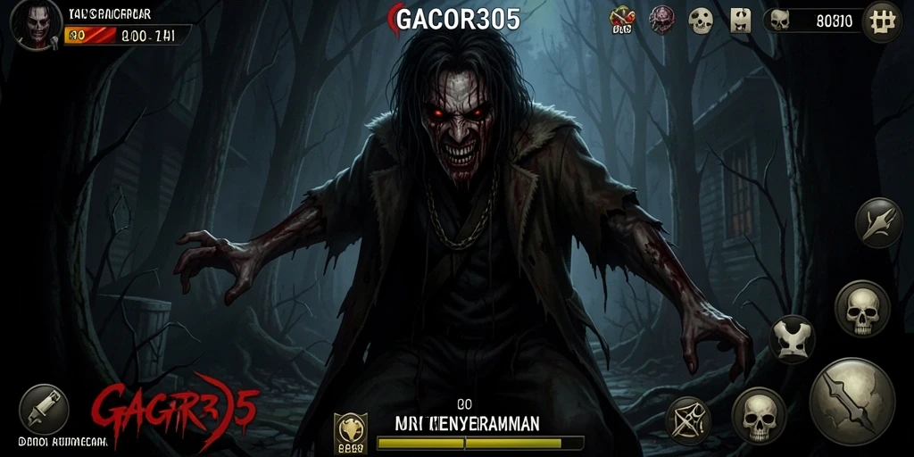 Tangkapan layar menampilkan suasana menyeramkan dari GACOR305 dengan gameplay yang mencekam.