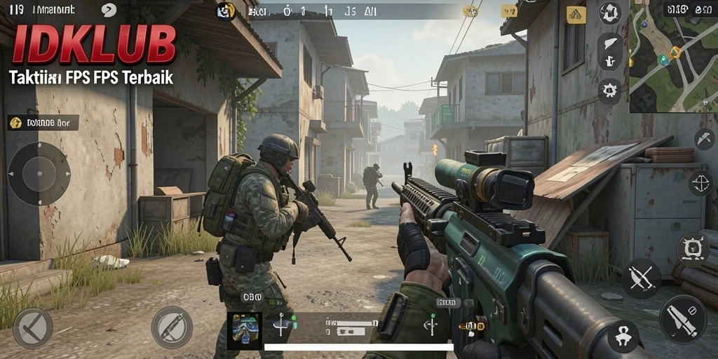 Gameplay seru dari IDKLUB yang menghadirkan pertempuran FPS realistis.