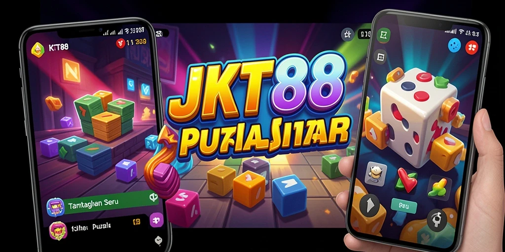 Screenshot utama JKT88 menunjukkan gameplay puzzle yang menarik dan menantang.