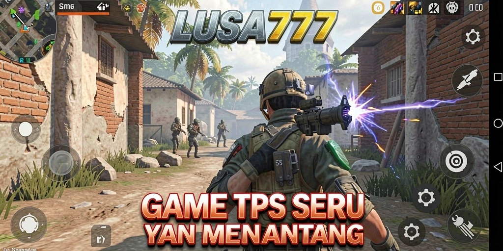 Screenshot gameplay LUSA777 menampilkan aksi pertempuran yang seru dan dinamis.