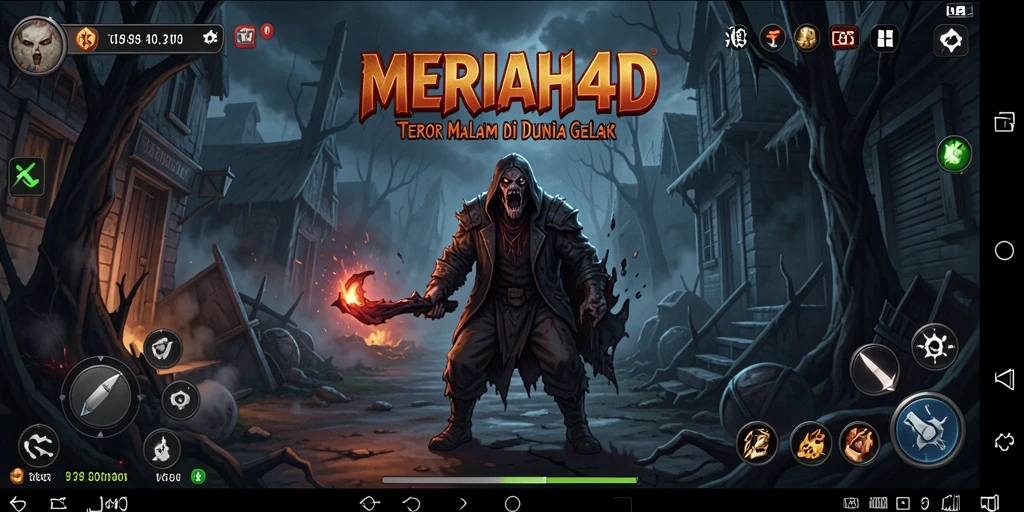 Screenshot utama merekam momen menakutkan dalam gameplay MERIAH4D.