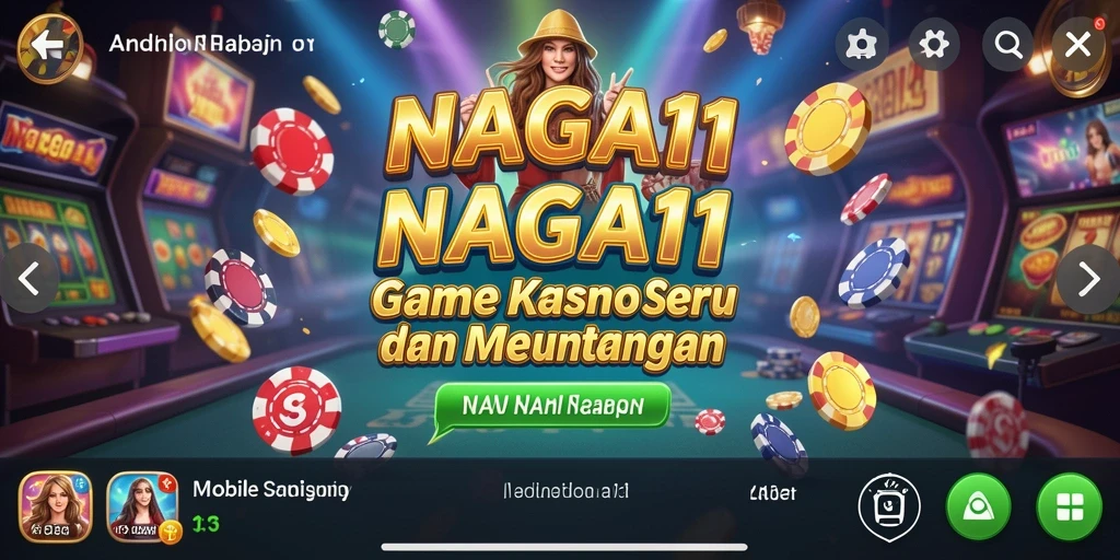 Screenshot gameplay NAGA11 menampilkan keseruan permainan Kasino yang menarik.