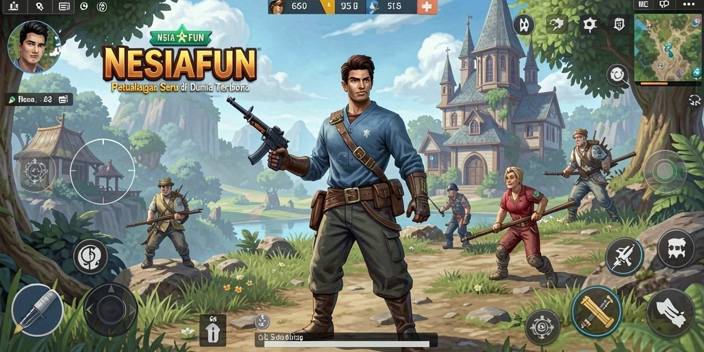 Tangkapan layar gameplay Open World yang memikat di NESIAFUN.