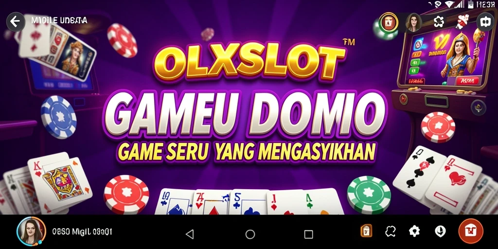Screenshot gameplay OLXSLOT yang menampilkan momen seru bermain domino.