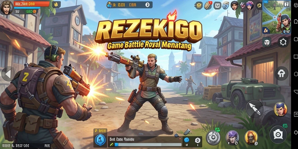 Gameplay seru REZEKIGO dalam pertempuran Battle Royale.