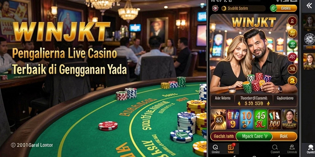 Tampilan gameplay langsung dari permainan Live Casino WINJKT yang mendebarkan.